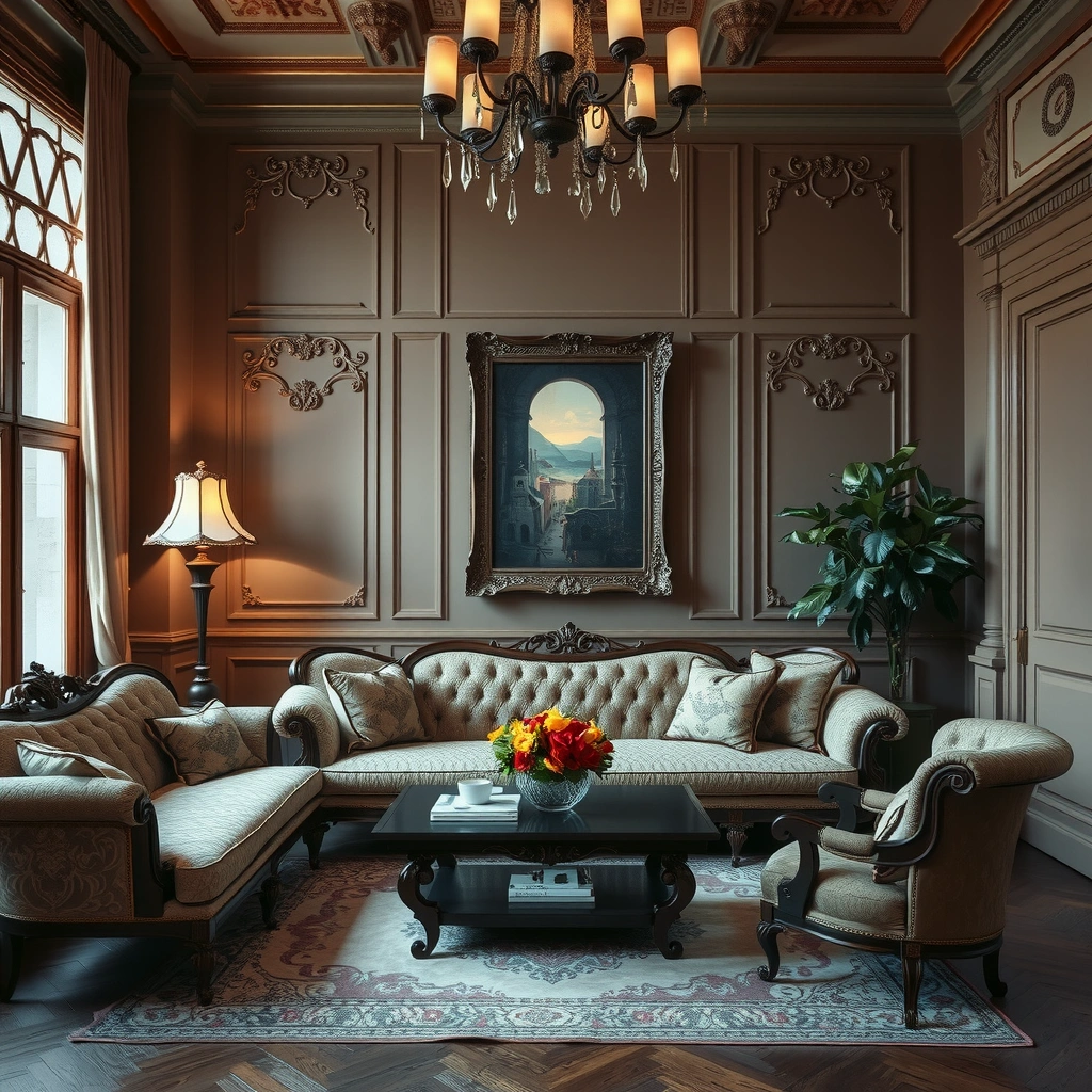 antique sofa living room 16