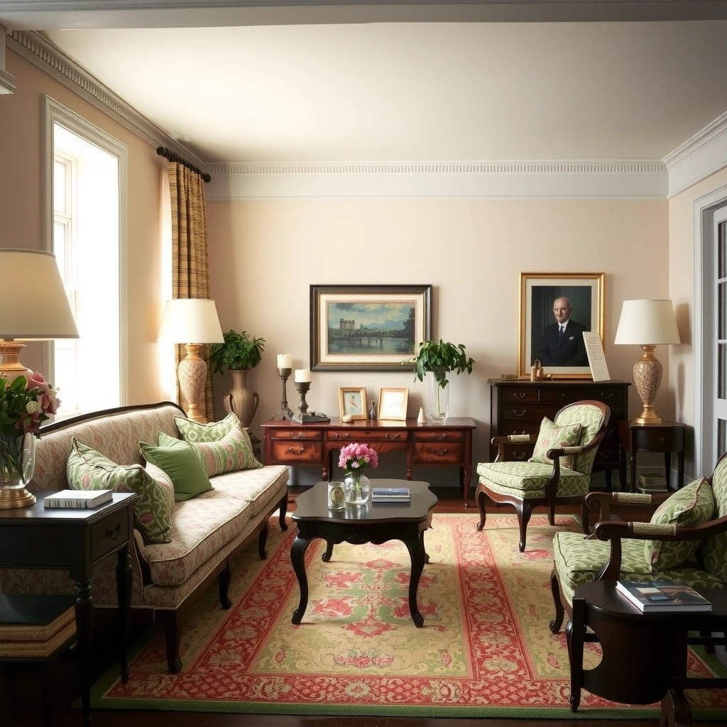 antique sofa living room 18