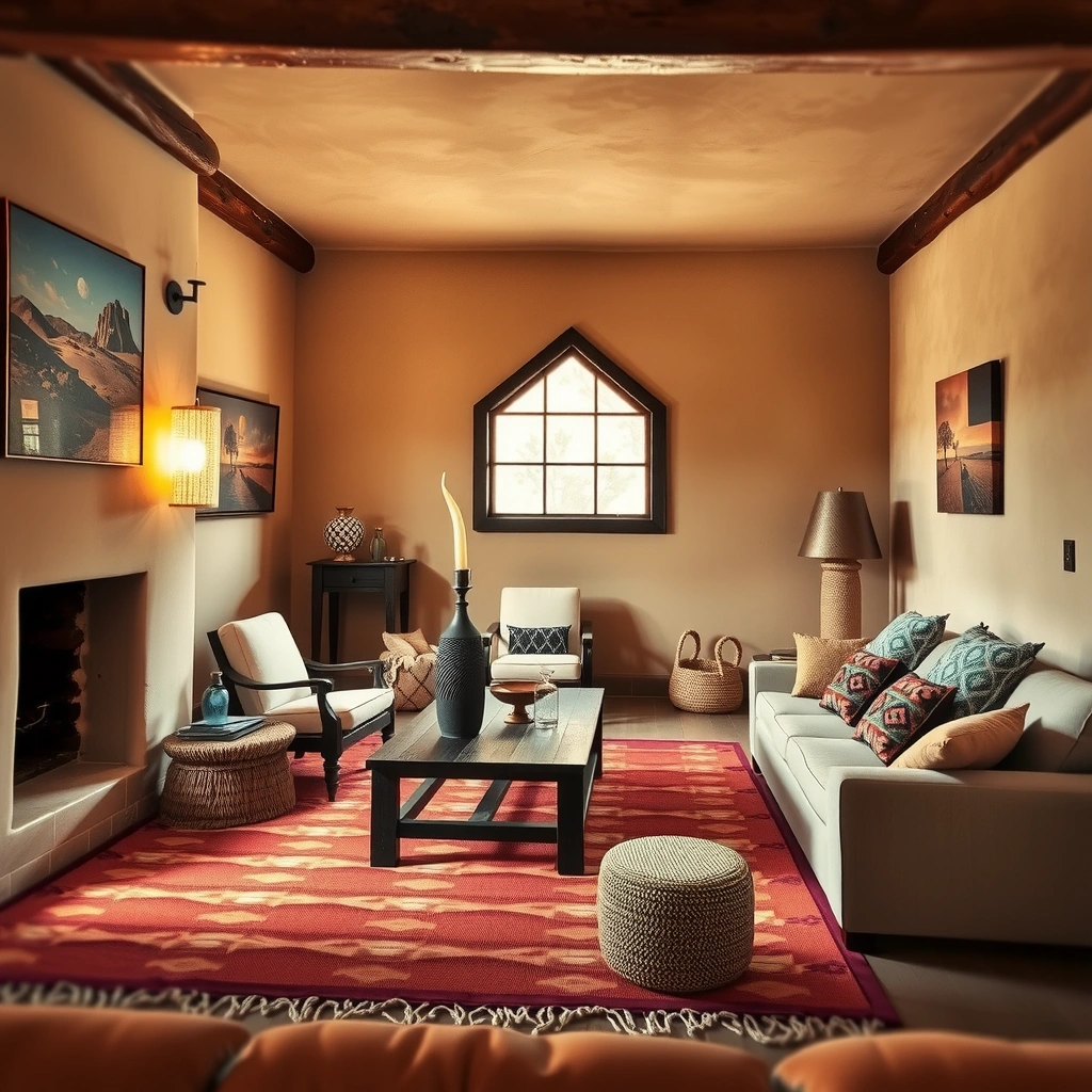 blue and white living room 20