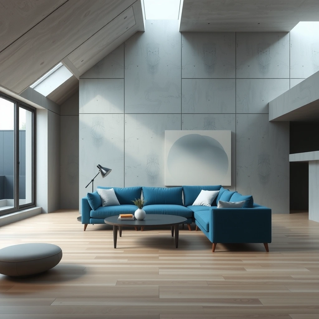 blue couch living room 7