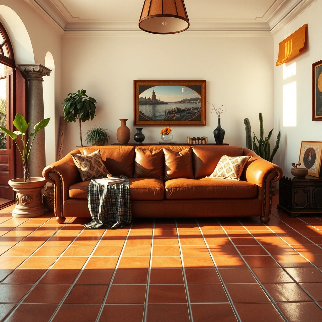brown leather sofa living room 13