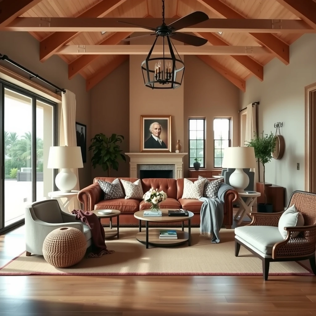 brown leather sofa living room 20