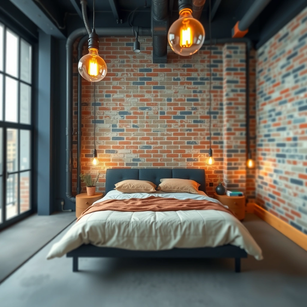 navy blue and beige bedroom 12