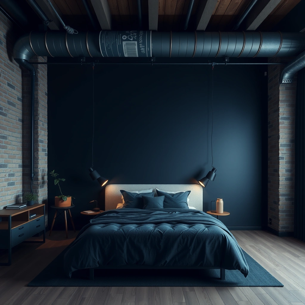 navy blue bedroom decor 12