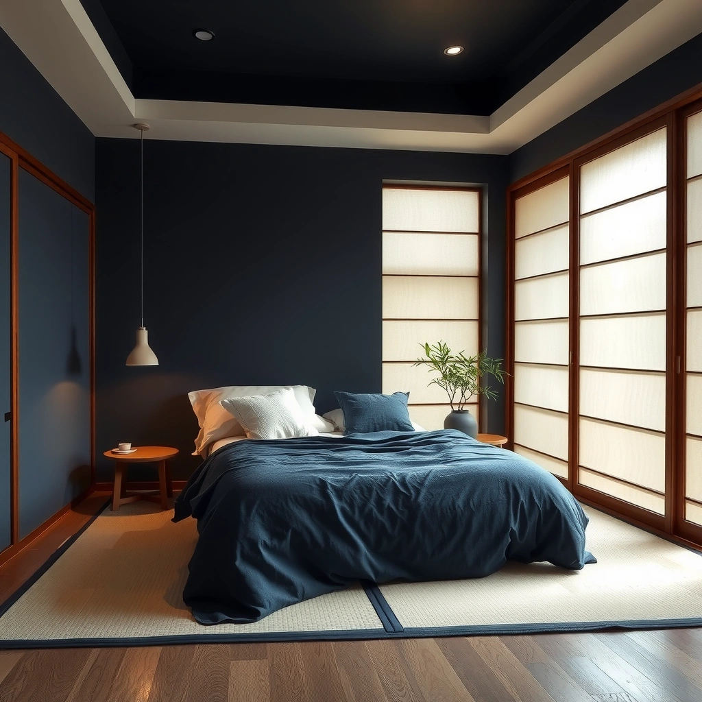 navy blue bedroom decor 18