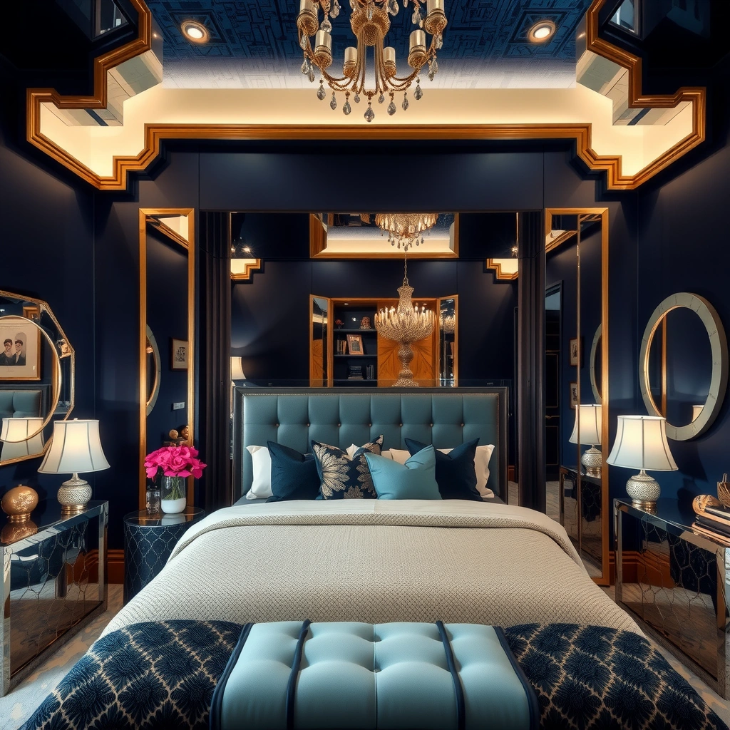 navy blue bedroom decor 4
