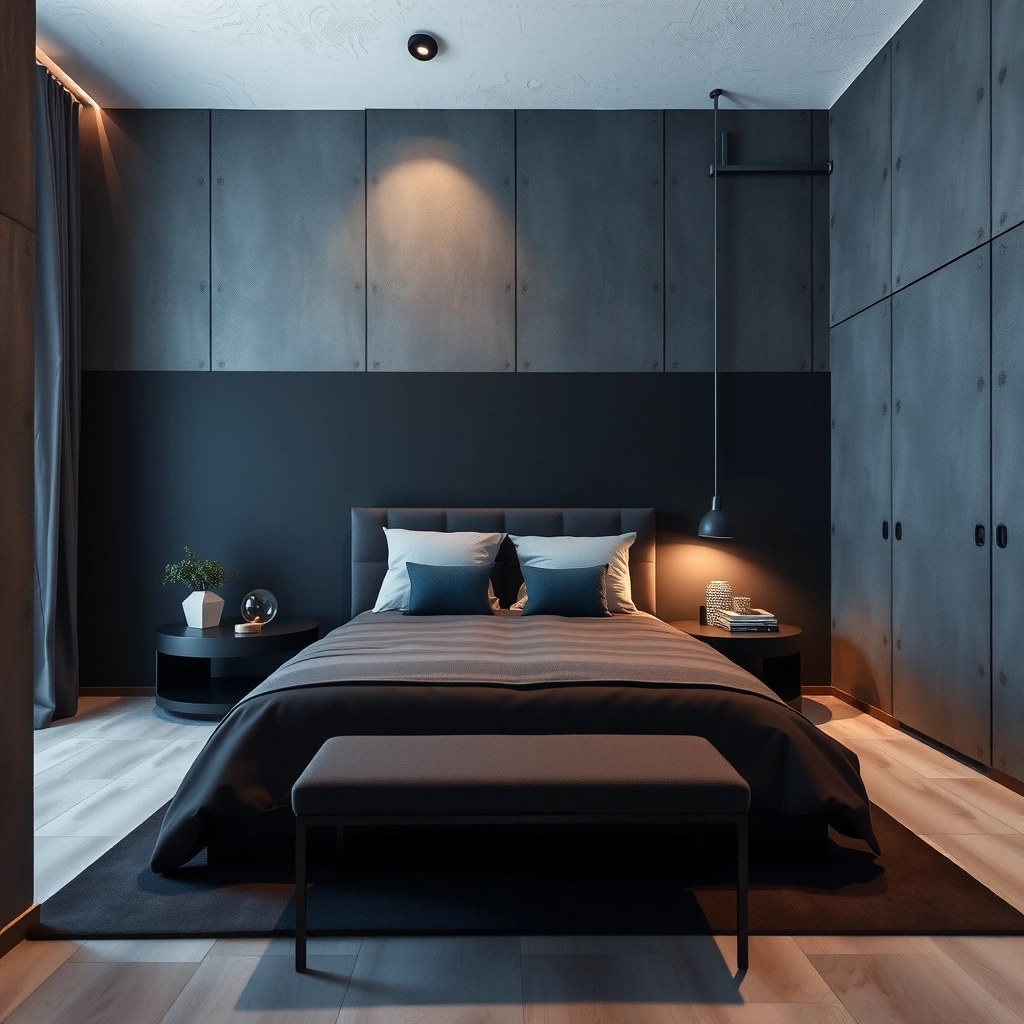 navy blue bedroom decor 6